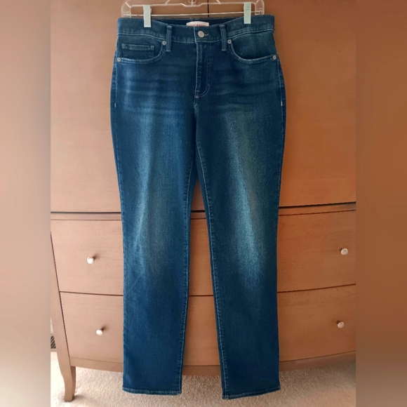 Lucky Brand Mid Rise Straight Jeans, Size 10/30R, Medium Blue - Picture 2 of 10